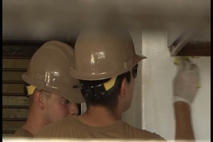 Seabees Spruce Up Community Center