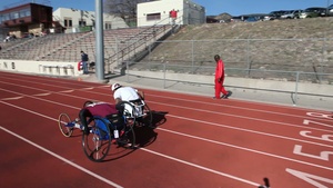 Cpl. Ivan Sears Practices at the 2013 Warrior Games