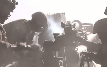 Artillery Marines provide support for Desert Scimitar