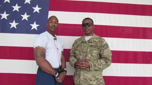 U.S. Air Force Senior Airmen Lavan Thomas and Ken Wise Mother’s Day shout out