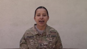 Staff Sgt. Claudia Romero Boston Red Sox Shout Out