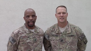 Chris Griffin and Lt. Col. Grant Sullivan San Diego Padres Shout Out