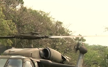 Aviation unit drills for Medevac in El Salvador