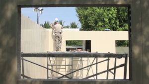 The members of Joint Task Force Jaguar conducts construction clean up