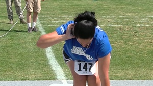 2013 Warrior Games  Air Force mens seated and womens standing shotput b-roll