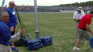 2013 Warrior Games track and field womens sitting discus w Ramina Oraha b-roll