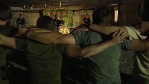 SPC Rory Garcia Plays Original Songs For Troops