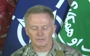Maj. Gen. Tony Thomas - HQ-ISAF Press Briefing