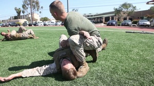 Instructor leads fight with MCMAP