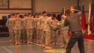 Headquarter Detachment Schinnen Casing of the Guidon and Re-designation Ceremony