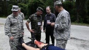 Col. Neuzivaldo Dos Anjos Ferreira visit to Camp Blanding