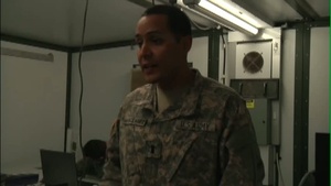 1-77 AR, 4-1 AD Soldiers Support NIE By Working in the Tactical Operations Center (TOC)