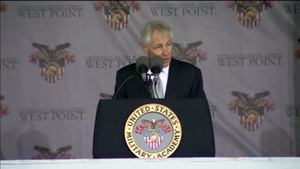Hagel Stresses Accountablitiy at West Point Speech