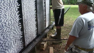 Airmen Assemble the Vietnam Memorial Wall