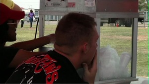 Soldiers volunteer at Middle School