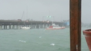 Coast Guard Rescues Boater Just Before Striking Bridge