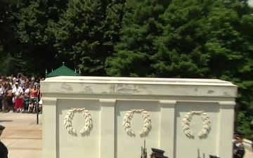 Army Birthday Wreath at Tomb of the Unknowns