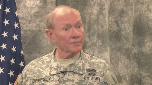 Gen. Dempsey chariman of the Joint Chiefs of Staff visits Minot AFB, N.D. June 17, 2013