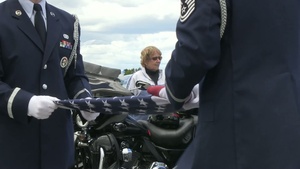 Blackstone Valley Harley Owners Group Travels to Otis Air National Guard Base for Flag Ceremony