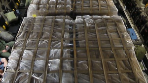 Wright-Patt C-17 Delivers Half Million Meals to Haiti