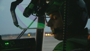 C-130 Airland Over Mackall Army Airfield
