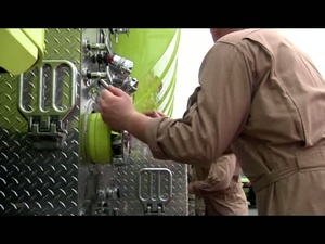 Aircraft Rescue Fire Fighters Take A P26 Water Tanker Licensing Course
