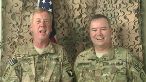 Maj. Joseph Camperson and Sgt. Raymond Sieger