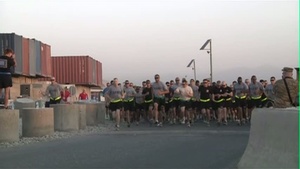 2013 Peachtree Road Race Shadow Run at FOB Fenty, Afghanistan