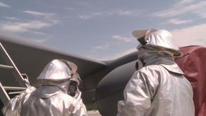 KC 135 Fire Rescue Exercise