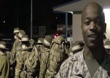 Australian Cadets meet U.S. Marine