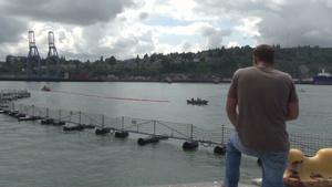 All Hands Update: Naval Station Everett Simulates Oil Spill Containment Drill