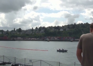 All Hands Update: Naval Station Everett Simulates Oil Spill Containment Drill