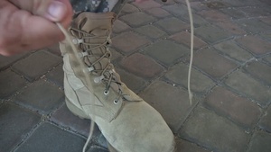 Tie Your Boots Soldier!