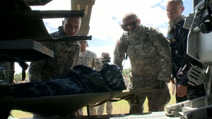 Global Medic 2013/WAREX 86-13-01 U.S. Army Soldiers Train U.S. Airmen, Sailors and Soldiers on Safe Helicopter Approch Techniques