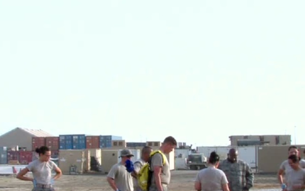 Airmen Conduct Search and Rescue Drill