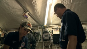 Global Medic 2013/WAREX 86-13-01 U.S. Soldiers, Sailors and Airmen, and the F.A.S.T.T. Responding to a Mass-Casualty Exercise with Interview