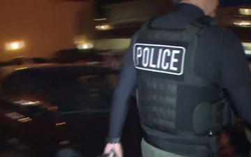 B-roll of ICE officers arresting criminal alien sex offenders