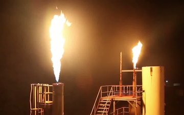 Oil Refinery Simulated Explosion at Muscatatuck Urban Training Center (BROLL)