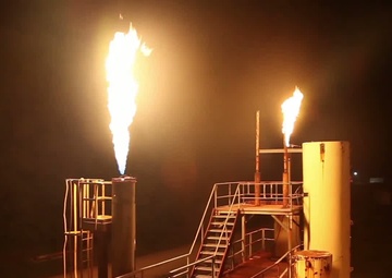 Oil Refinery Simulated Explosion at Muscatatuck Urban Training Center (BROLL)