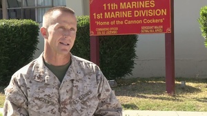 11th Marines Prepare for Regimental Artillery Exercise (Interview - Liszewski)