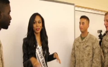 Miss North Carolina USA visits Camp Johnson