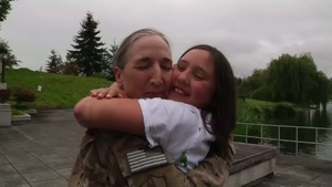 WTB Soldier Surprises Daughters Upon Return from Afghanistan