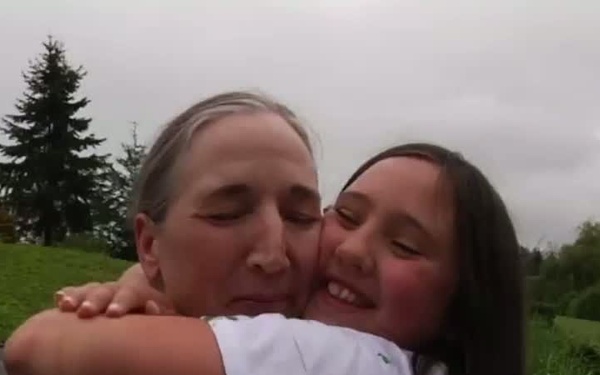 WTB Soldier Surprises Daughters Upon Return from Afghanistan