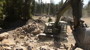 286th Engineer Company Moves Earth