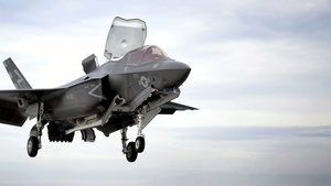 Marines Test F-35B Vertical Landing on USS Wasp