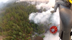 California National Guard Battles the Rim Wildfire Over the Yosemite National Park