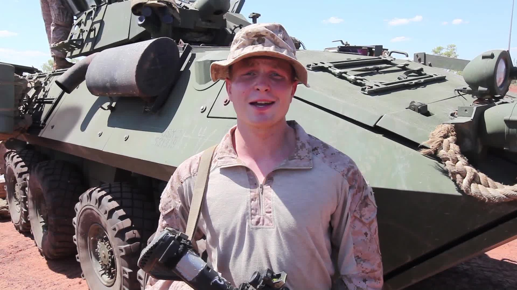 Denver Broncos shout-out for the NFL’s first game Sept. 5th from Marine LCpl. Elway participating in Exercise Koolendong 13 in Australia. Also available in High Definition.