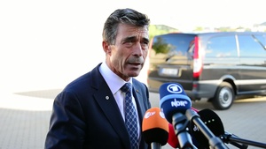 NATO Secretary General Anders Fogh Rasmussen Visits Vilnius