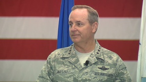 CSAF discuss key topics with Eielson Airmen