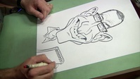 Cartoonists Visit KAF